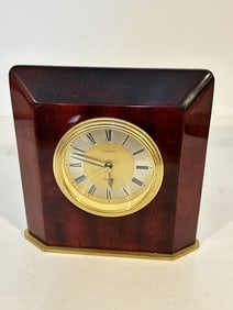 Vintage Linden Quartz Tabletop Clock Paperweight needs bat
