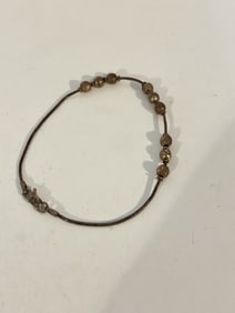 Vintage Sterling Silver vermeal Bracelet sz 6"