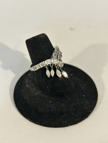 Vintage Sterling Silver CZ Classic Ring size 7