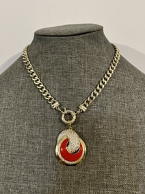 Vintage pendant Necklace sz 16"