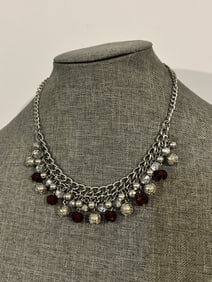 Vintage beaded Necklace sz 16"