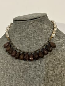 Vintage beaded Necklace sz 15"