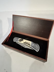 vintage stainless steel dog pocket knife NEW