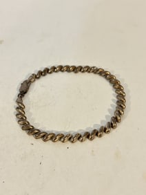 Vintage Sterling Silver Bracelet sz 7"