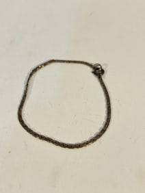 Vintage Sterling Silver Bracelet sz 7"