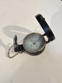 Vintage Engineers' Lensatic Compass For Scouts Metal Case