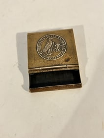 Vintage Match Book Cover Holder Case Brooklyn Trust Company 1904 whitehead hoag