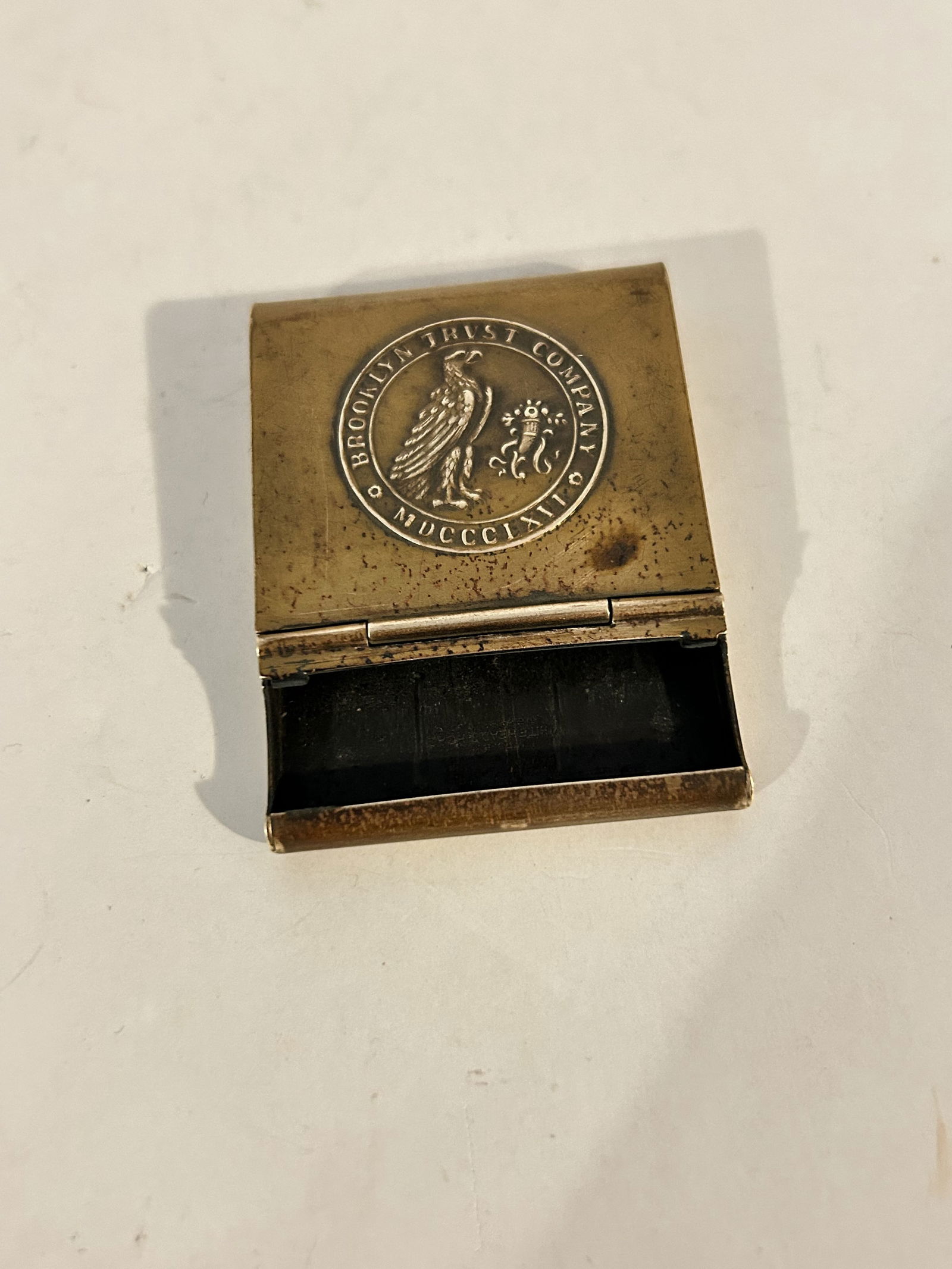 Vintage Match Book Cover Holder Case Brooklyn Trust Company 1904 whitehead hoag (1 of 6)