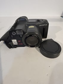 Olympus Infinity Superzoom 300 35mm SLR Film Camera, Made in Japan, WORKS