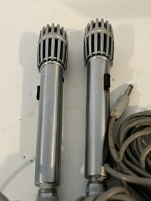 Vintage pair of working lafayette microphones