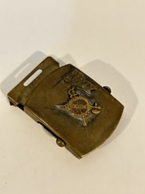 Vintage Brass Military Navy Belt Buckle
