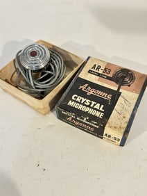 Vintage Argonne Miniature Crystal Microphone Lapel Type AR-53 Japan