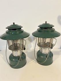 2 Vintage coleman lanterns 228F Date 8-71 & 228F Date 10-70