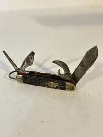 Vintage Boy Scouts "Be Prepared" 4 Blade Imperial U.S.A Pocket/Camp Knife