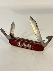 Vintage Victorinox Pocket Knife Economy Scouter Swiss Army Boy Scouts