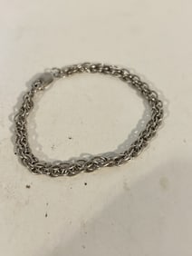 Vintage Sterling Silver Bracelet sz 7"
