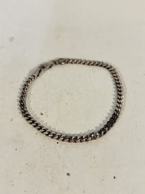 Vintage Sterling Silver Bracelet sz 6"
