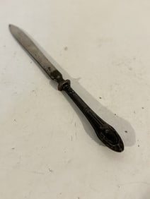 Vintage Sterling Silver letter opener 7 1/4" handle is sterling