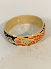 Vintage old Japanese/Chinese Bovine bracelet 8"