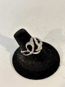 Vintage Sterling Silver Ring sz 7.5