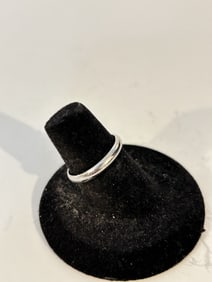 Vintage Sterling Silver wedding band Ring sz 6.5
