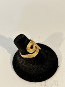 Vintage Sterling Silver vermeal italy Ring sz 7