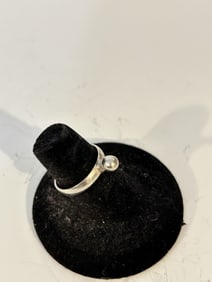 Vintage Sterling Silver ban Ring sz 6.5