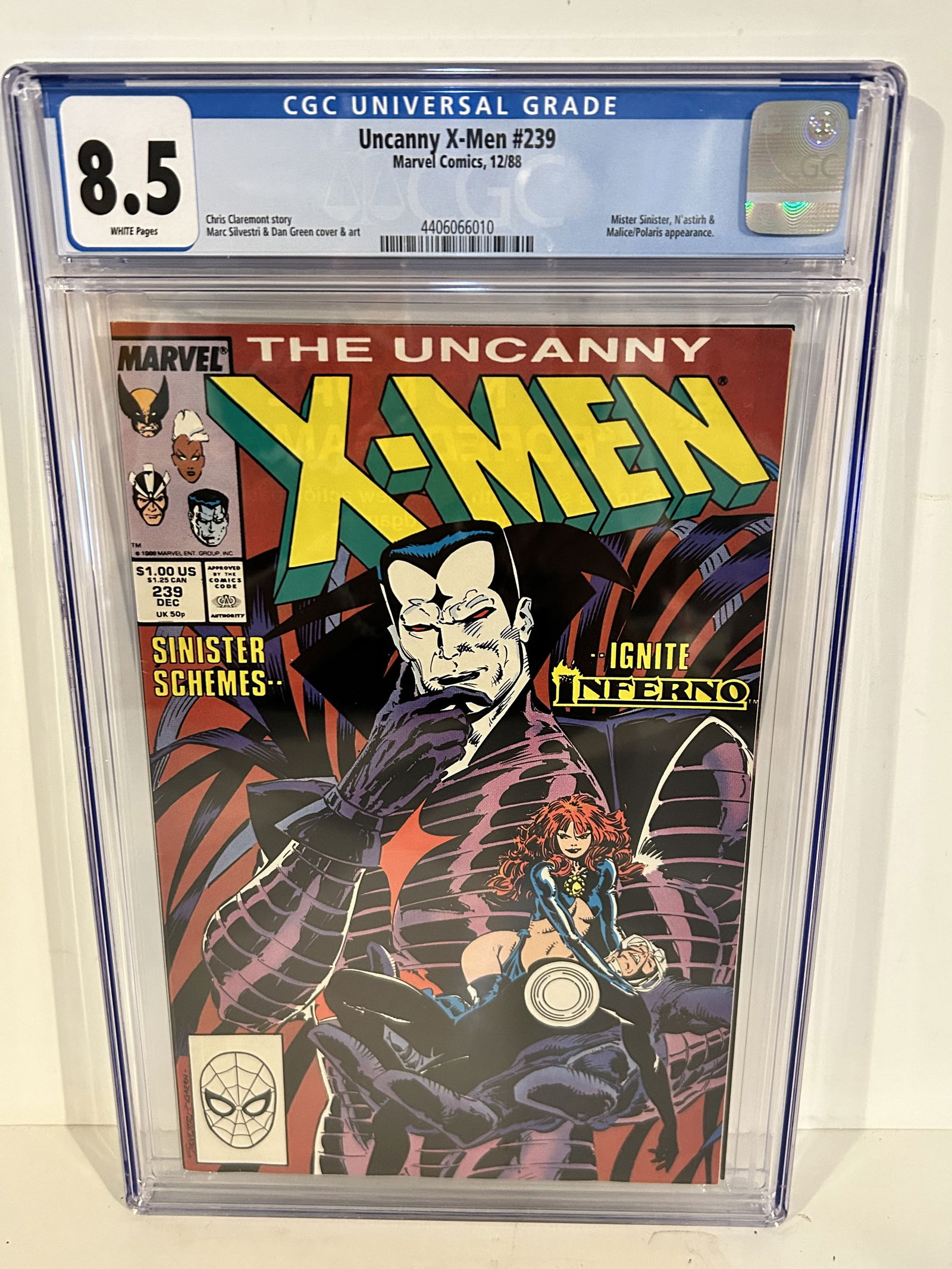Vintage Comic Book CGC 8.5 x-men # 239 (1 of 2)