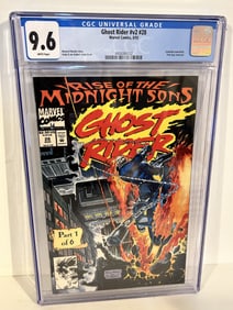 Vintage Comic Book CGC 9.6 midnight sons ghost rider # 28
