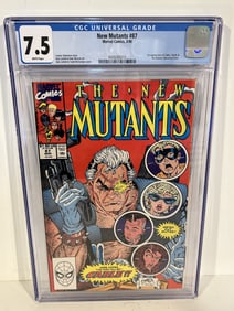 Vintage Comic Book CGC 7.5 the new mutants # 87