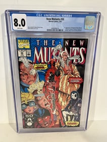 Vintage Comic Book CGC 8.0 the new mutants # 98