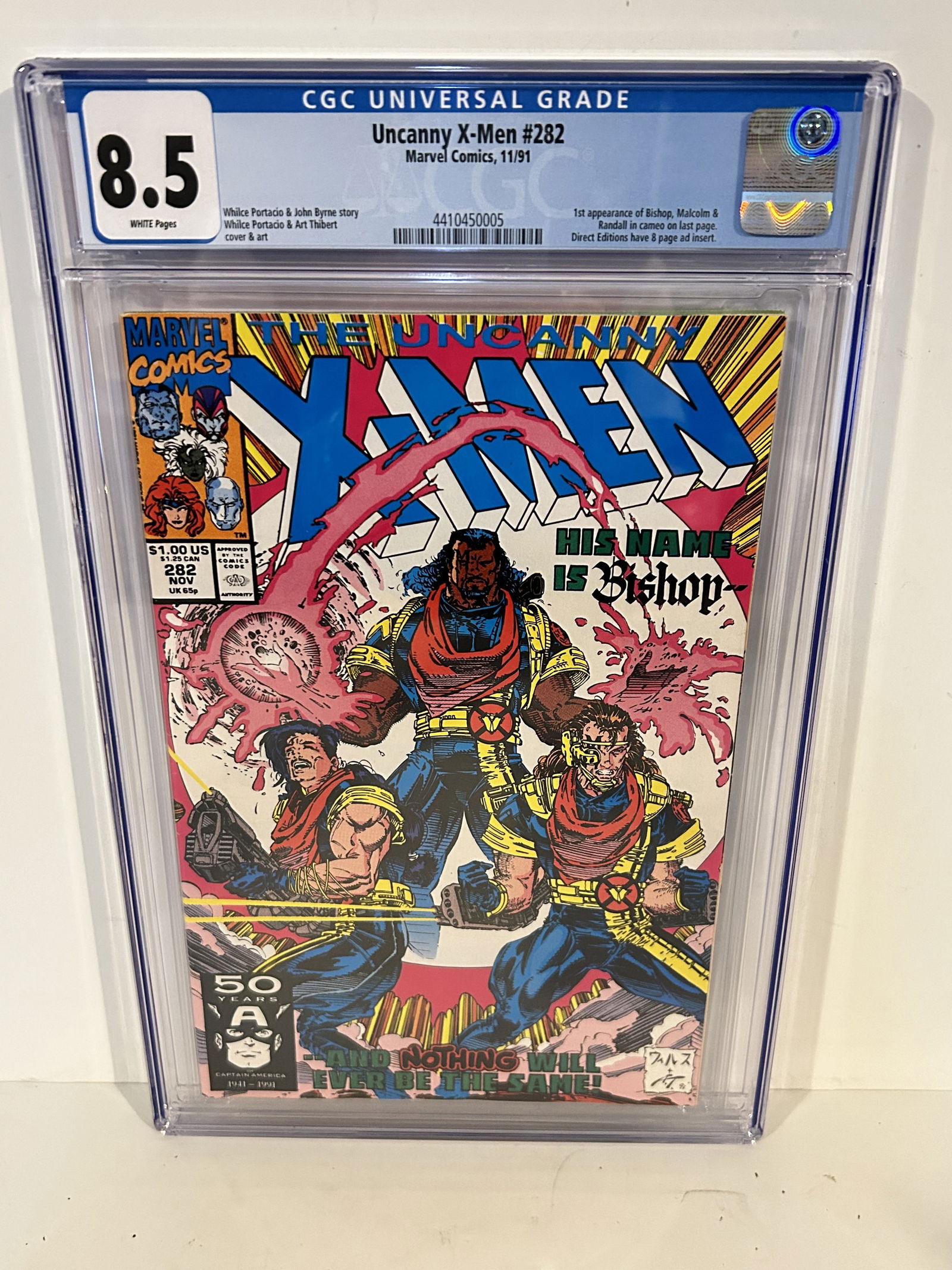 Vintage Comic Book CGC 8.5 x-men # 282 (1 of 2)