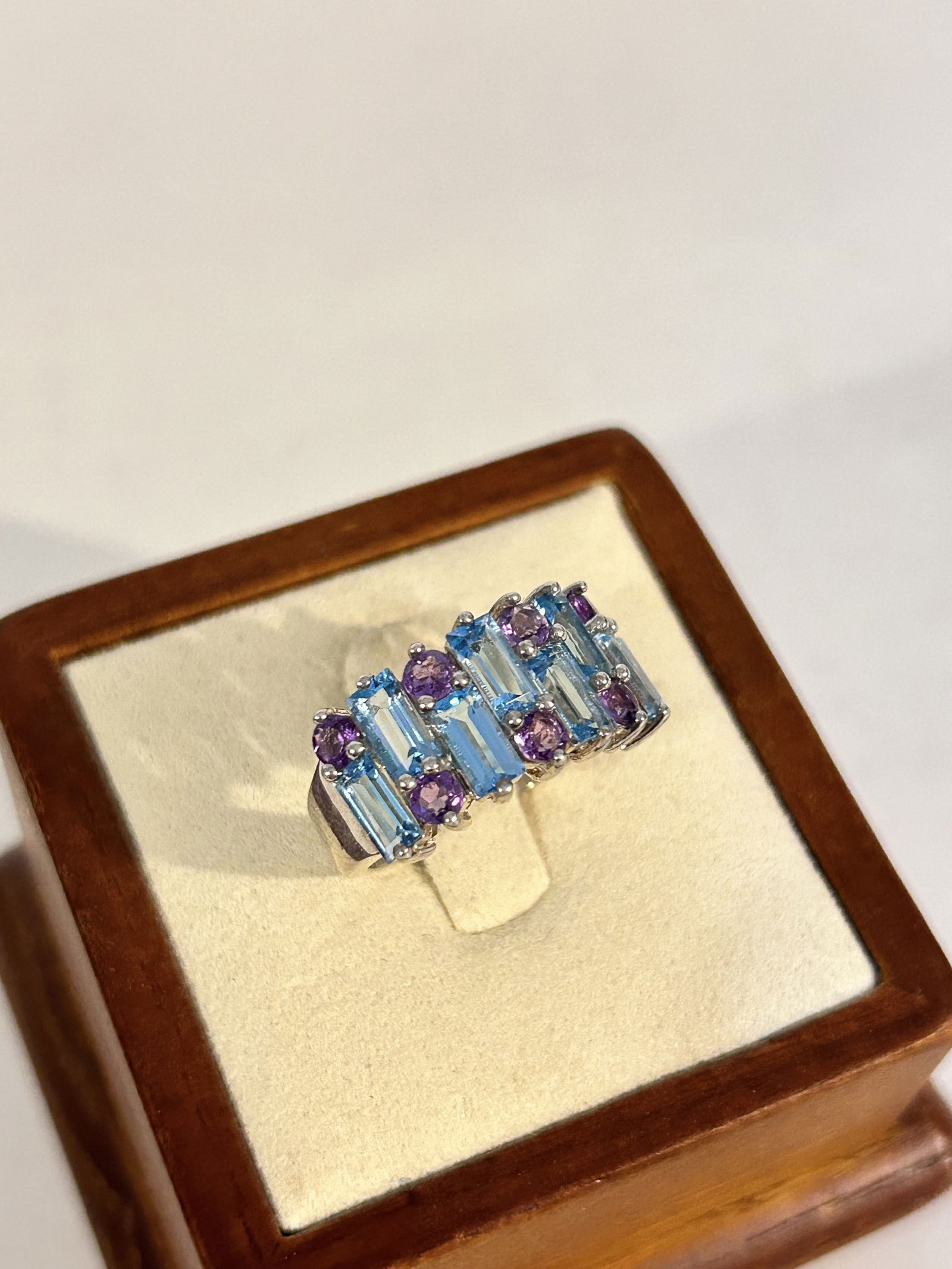 Michael Valitutti Sterling Silver 925 Gems en Vogue ring sz 6 (1 of 5)