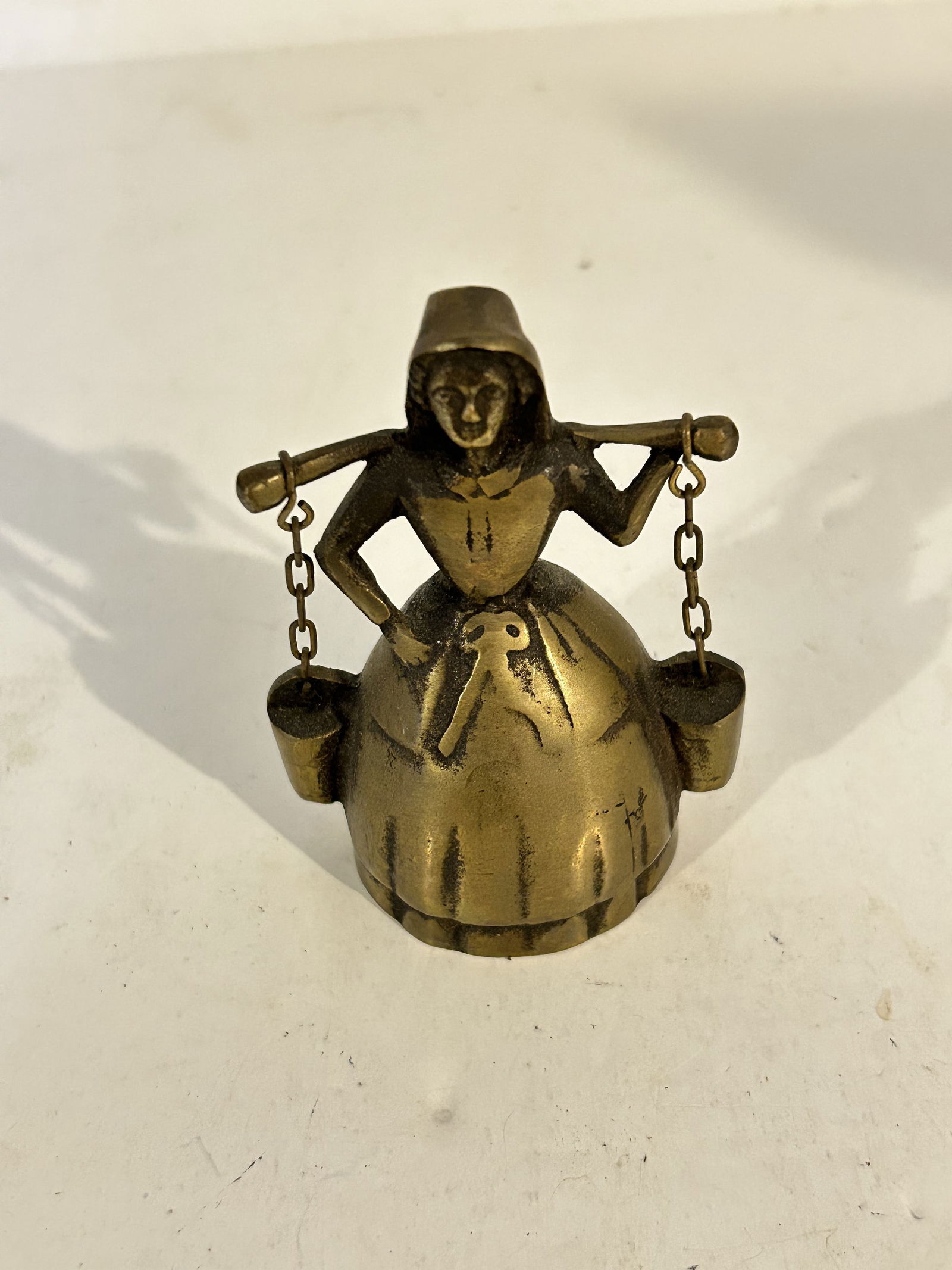 Vintage Brass hand held lady bell (1 of 5)