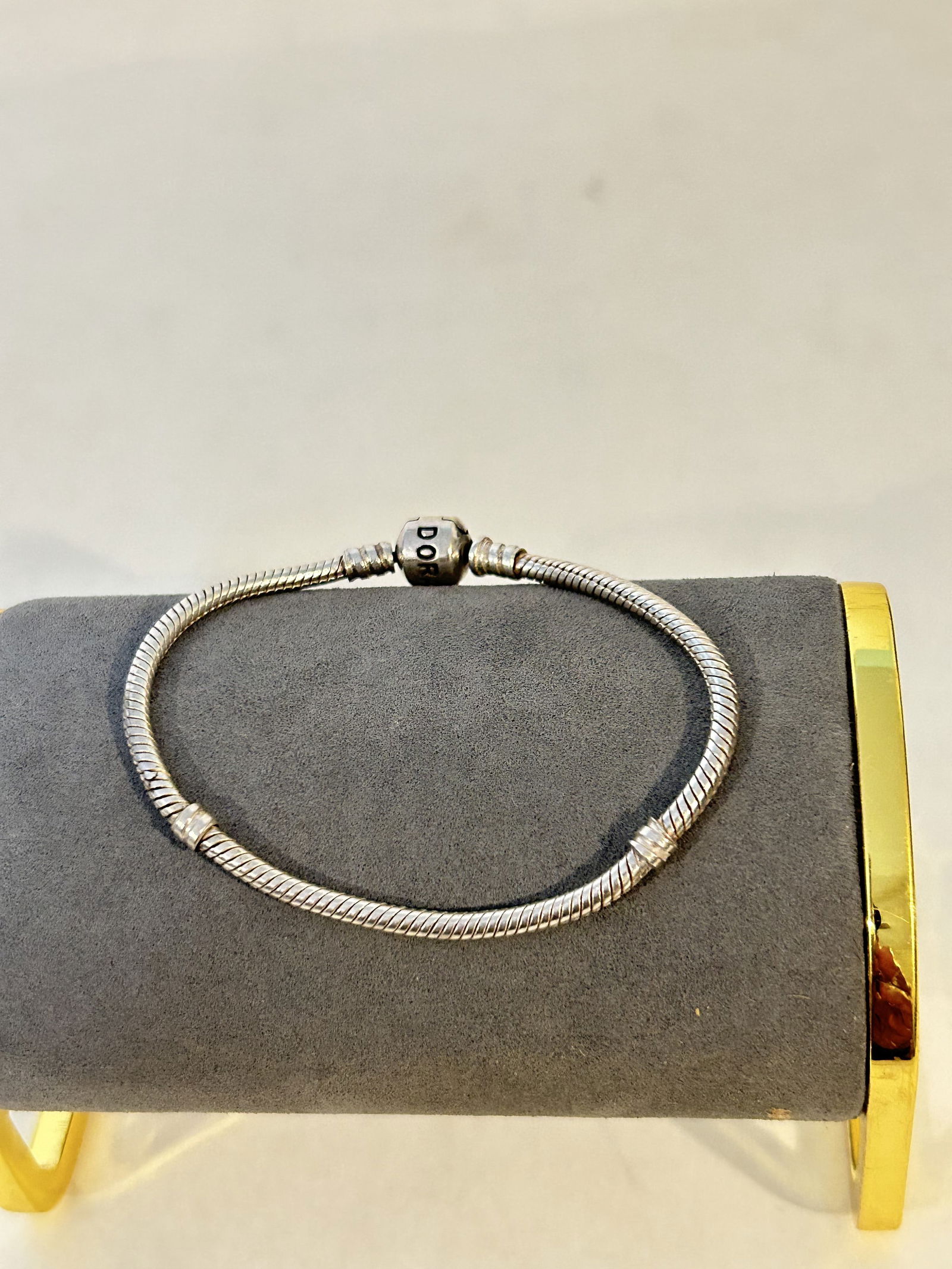 Vintage Sterling Silver 925 Genuine Pandora Charm Bracelet 7" (1 of 4)