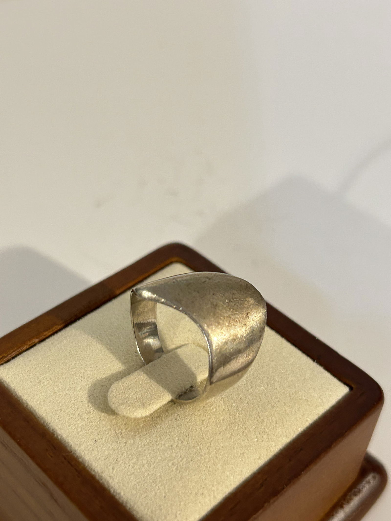 Vintage sterling Silver Modernist Ring sz 7 (1 of 4)