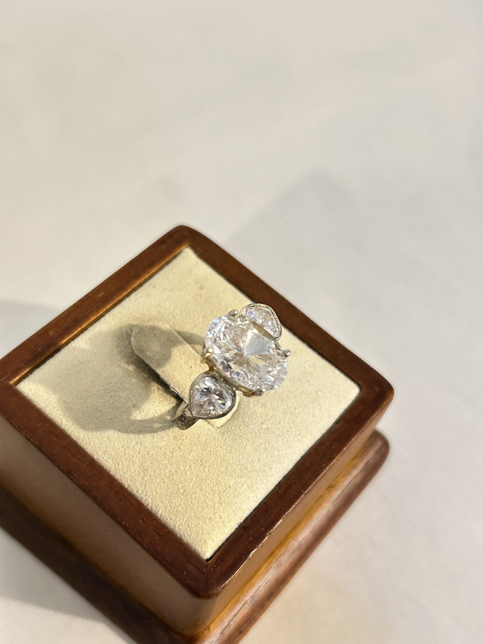 Vintage Sterling Silver tourmaline Ring sz 8 (1 of 5)