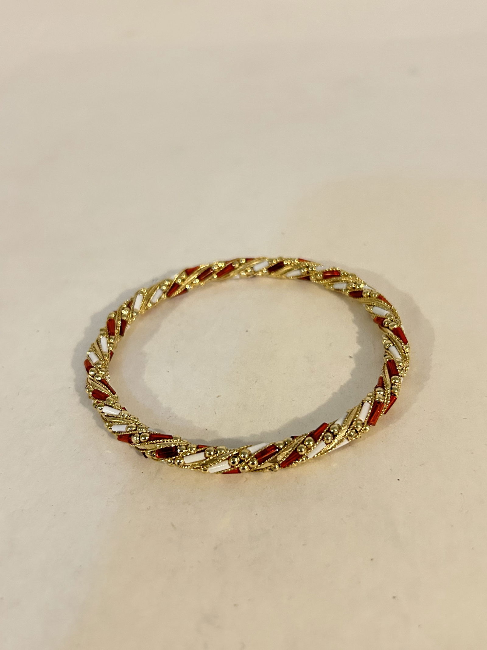 Vintage multi color Bracelet 8" (1 of 4)