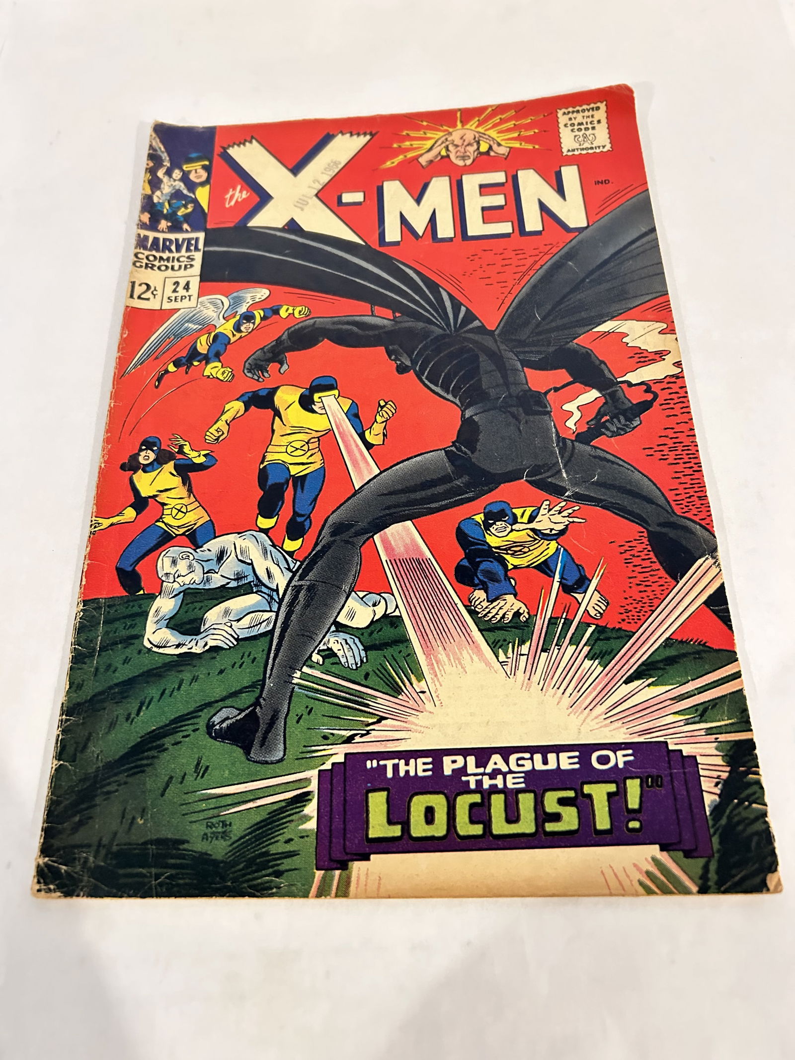 X-MEN #24 1966 Marvel Silver Age Werner Roth Dick Ayers Cover Art (1 of 3)