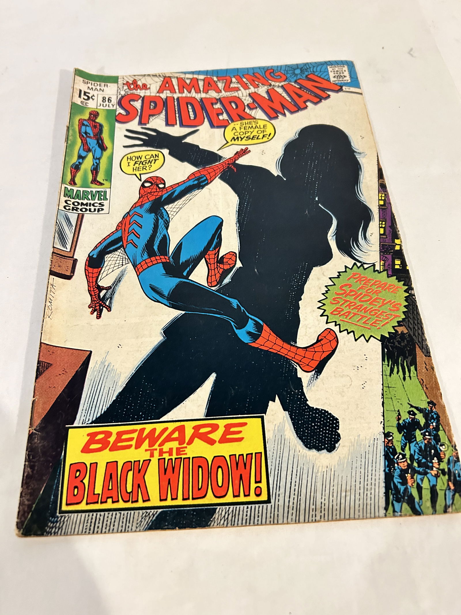 Amazing Spider-Man #86 Black Widow - Marvel Comics 1970 (1 of 3)