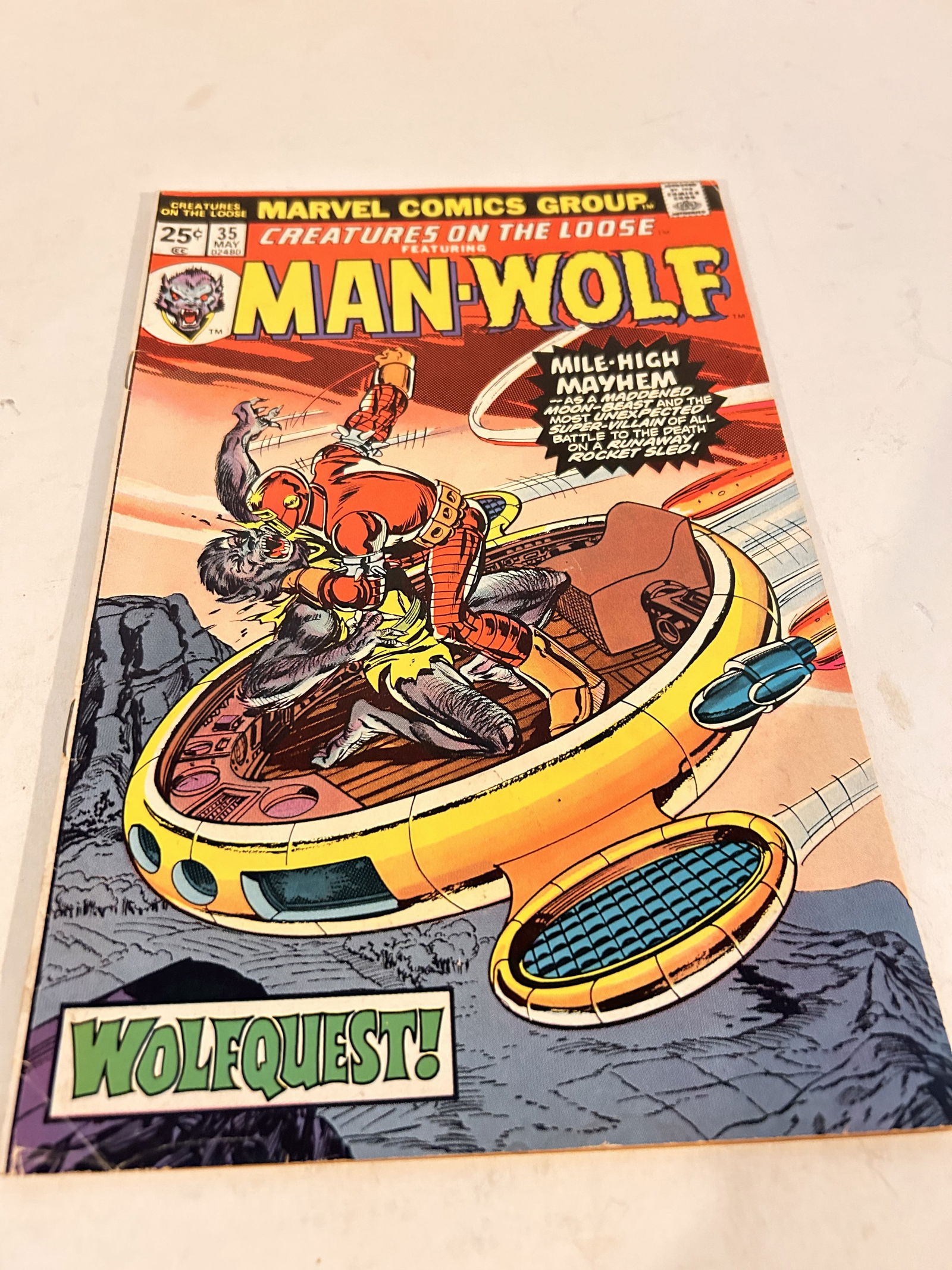 Creatures on the Loose #35 1st App Harrisyn Turk Lunatik Man-Wolf Marvel 1975 (1 of 3)