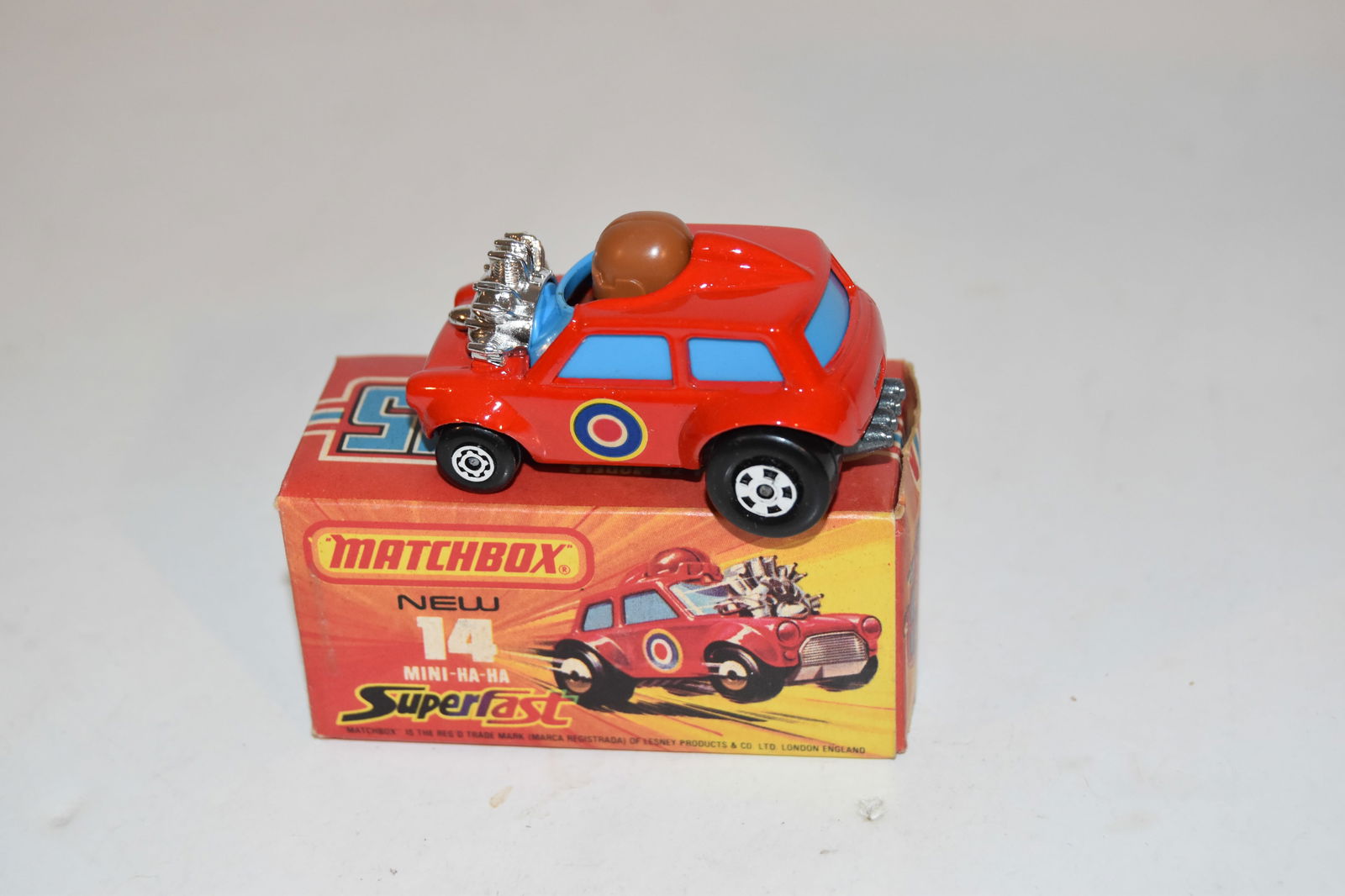 Vintage Match Box Car with box MINI HA HA #14 (1 of 4)