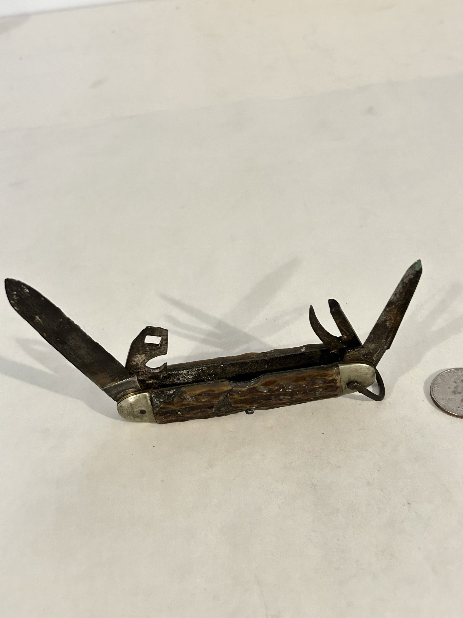 1950’s BARHEP "Boy Scout" Solingen Germany Bone Pocket Knife As Found And Used!: 1950’s BARHEP "Boy Scout" Solingen Germany Bone Pocket Knife As Found And Used! Please view all photos as they are part of the description and condition of this Item, Feel free to contact me with qu