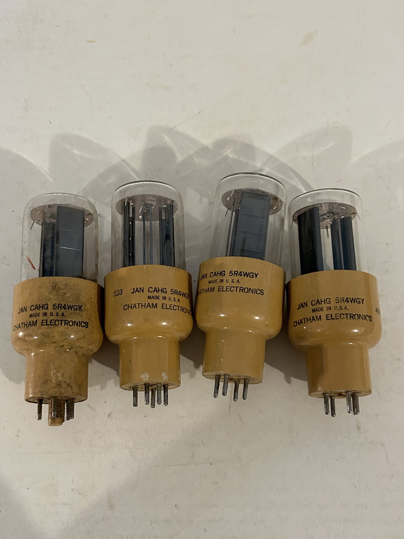 Vintage Lot of 4 Vacuum Tubes (1 of 4)