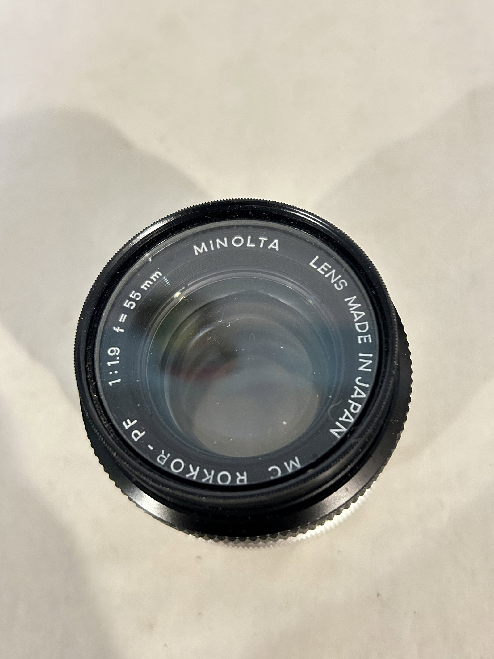 Minolta 55mm f1.9 Lens manual Focus MC Rokkor-PF: Minolta 55mm f1.9 Lens manual Focus MC Rokkor-PF Please view all photos as they are part of the description and condition of this Item, Feel free to contact me with questions or picture requests! Used