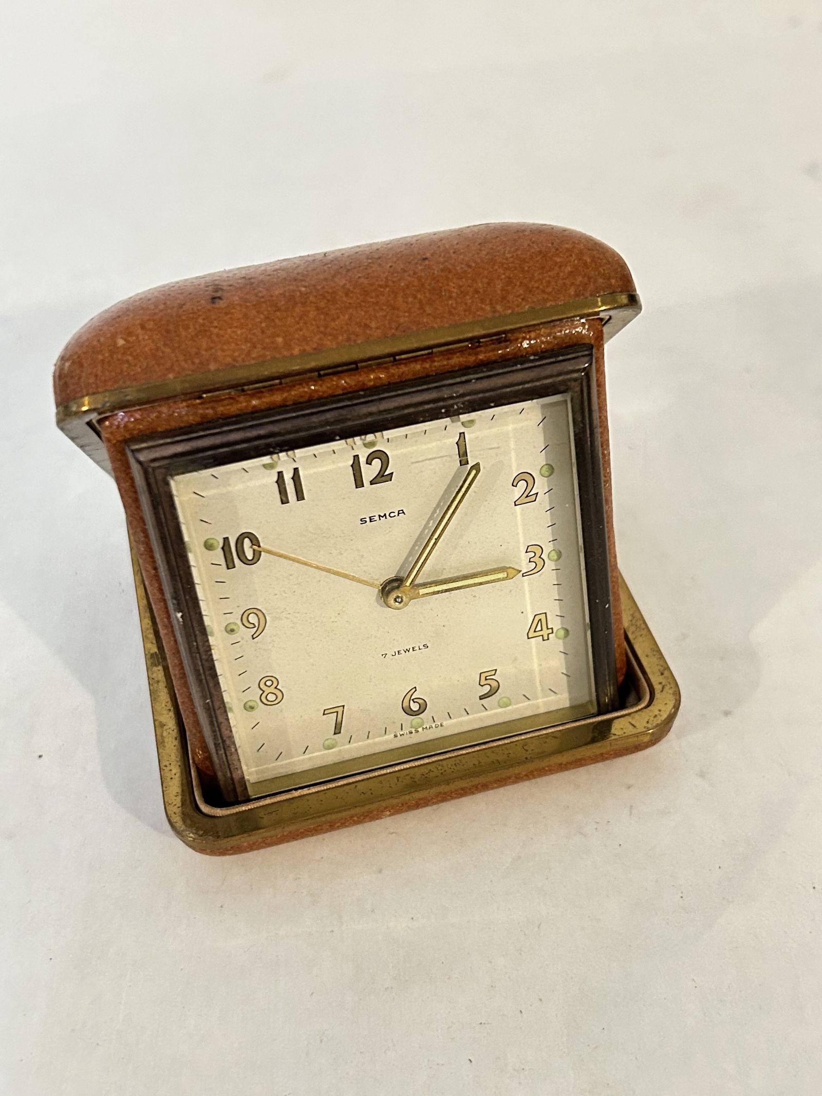 Vintage SEMCA traveling alarm Clock (1 of 5)