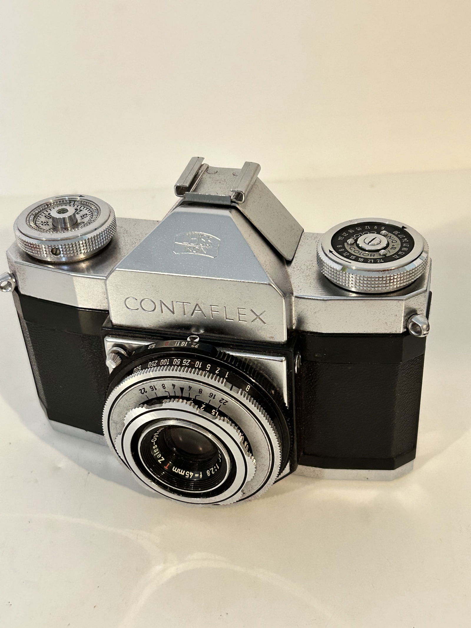 Zeiss Ikon CONTAFLEX SLR Camera Lens Tessar 1:2.8 F=45mm (1 of 7)