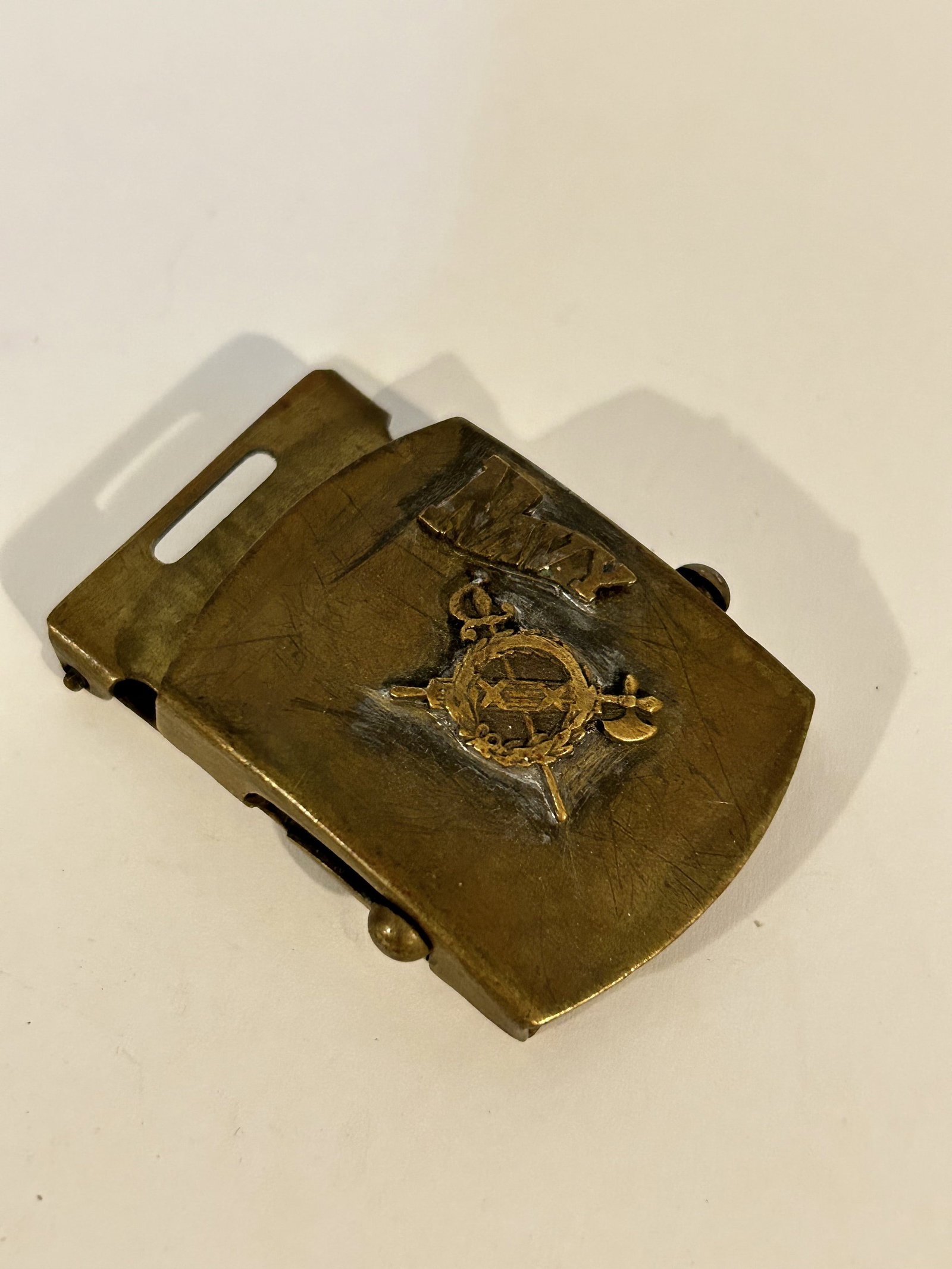 Vintage Brass Military Navy Belt Buckle: Vintage Brass Military Navy Belt Buckle Please view all photos as they are part of the description and condition of this Item, Feel free to contact me with questions or picture requests! Used Item AS 