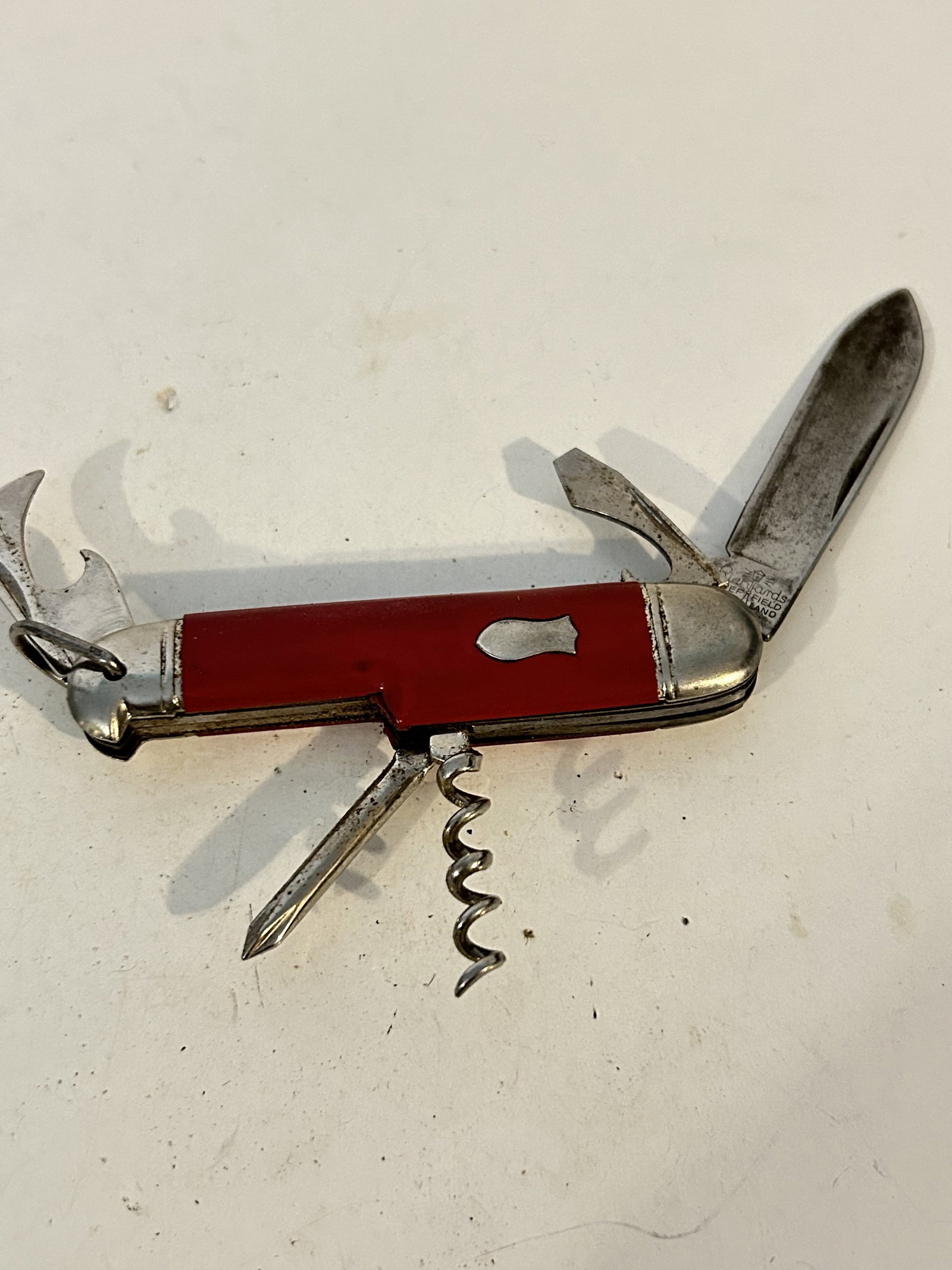 vintage Richards Sheffield England folding Pocket knife Multitool scout knife (1 of 6)