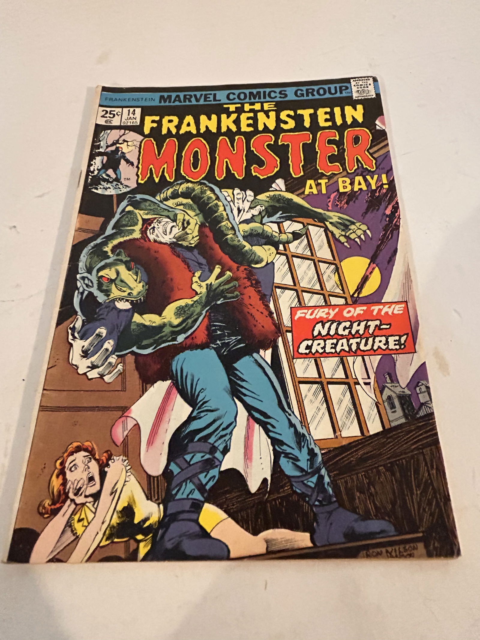 Vintage 1974 Frankenstein Monster Marvel Comics #14 (1 of 2)